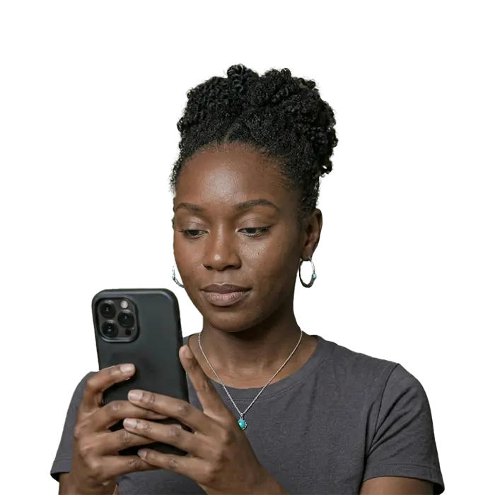 Person using ChainIT CheckIN